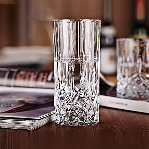 Colored Crystal Wine Glass Set of 6, Gift For Him, Her, Wife, Friend -  Large 12 oz Glasses, Unique Italian Style Tall Drinkware - Red & White,  Dinner