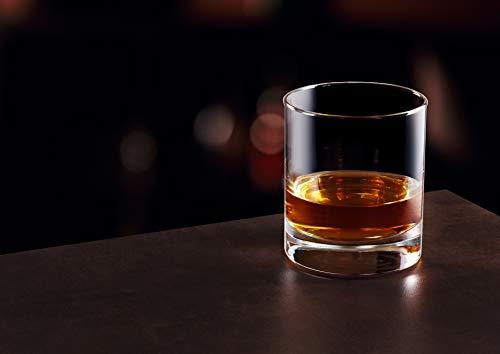 Sleek Modern Highball Glasses - Made In USA - Clear Heavy Tall Bar Glass - Drinking Glasses For Water, Juice, Wine, Beer, Whiskey, And Cocktails | 16 Ounce Cups | Set of 4 - Le'raze by G&L Decor Inc