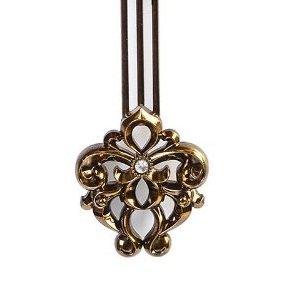 Elegant, Traditional, Decorative, Hand Painted Modern Grandfather Wall Clock W/Swinging Pendulum for New Room or Office. Color Brown & Bronze. Large. 24 Inch. - Le'raze by G&L Decor Inc