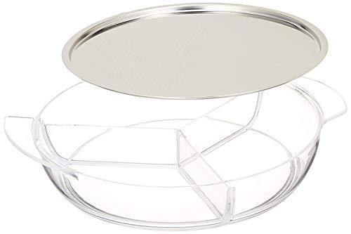 Acrylic Salad and Appetizer Platter on Ice- Chilled Condiment Server - Le'raze by G&L Decor Inc