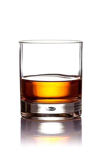 Classic Stylish 10 oz Durable Whiskey Glasses, Bubble Tumbler Cups, Set Of 4 Drinking Glasses - Premium Quality - Perfect For Water, Scotch, Bourbon, Cognac, Cocktails, etc.… - Le'raze by G&L Decor Inc