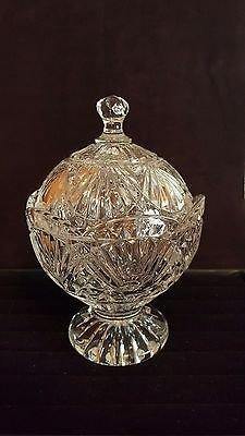 Candy Dishes/Cookie Holders/Apothecary Jars, On Glass Foot With Lid for Home/Office Decor Candy Dish Set On Pedestal - Le'raze by G&L Decor Inc