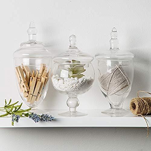 Home Essentials 3013 Apothecary Jar BB Terra Set of 3 - Le'raze by G&L Decor Inc