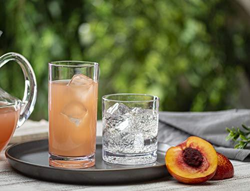 Acrylic Highball Glasses [Set of 10] Clear Tall Bar Glass - Drinking G - Le' raze by G&L Decor Inc