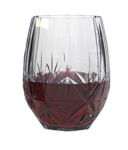 Stemless Wine Glasses [Set of 12] Elegant Wine Glass Great For White O -  Le'raze by G&L Decor Inc