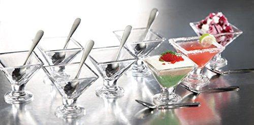 12 Piece Taster Tinis Bowl Set with Spoons 3 Ounce Dessert Ice Cream Bowls - Le'raze by G&L Decor Inc