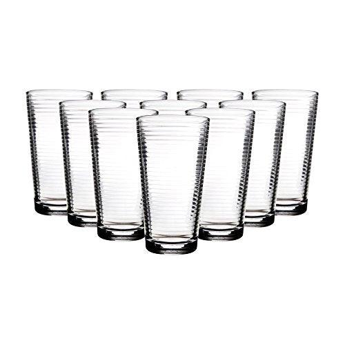 Home Essentials 512 Solar 17oz Hiball Set of 10 - Le'raze by G&L Decor Inc