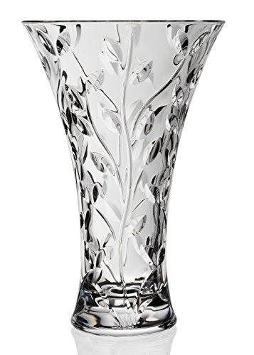 Le'raze Elegant Glass Vase for Flowers, Home Decor or Wedding Centerpiece | 11" Decorative Crystal Flower Vase - Le'raze by G&L Decor Inc