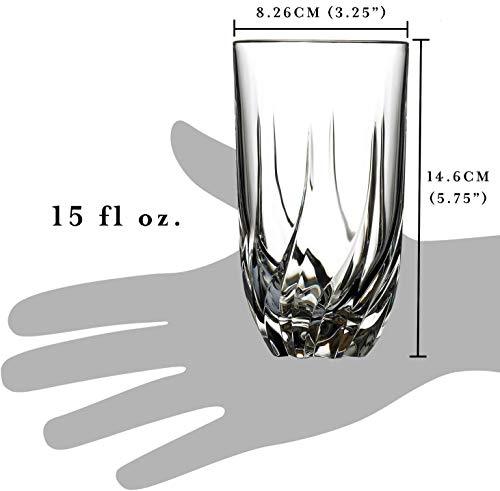 Crystal Highball Durable Drinking glasses - Le'raze by G&L Decor Inc