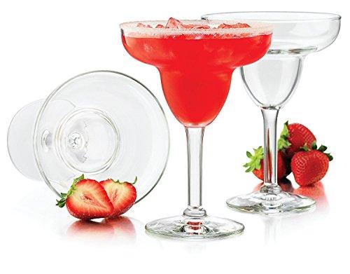 Set of 4 Margarita Glasses Elegant Party Margarita Stemware Glassware Set - Le'raze by G&L Decor Inc