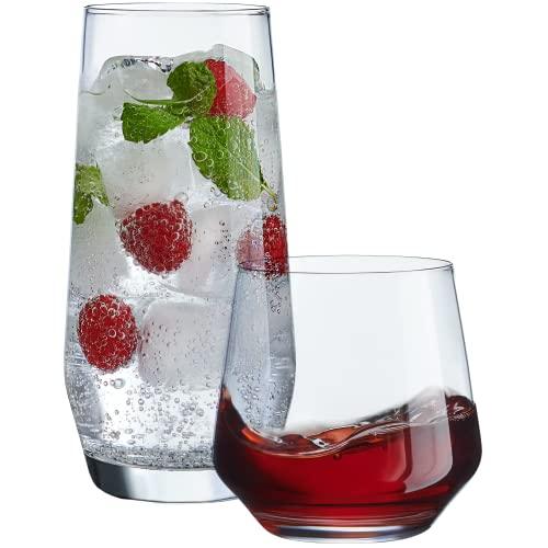 Ework4U 2 Pcs Drinking Glasses with Glass Straw 14oz Glassware Set,Cocktail  Glasses,Iced Coffee Glas…See more Ework4U 2 Pcs Drinking Glasses with