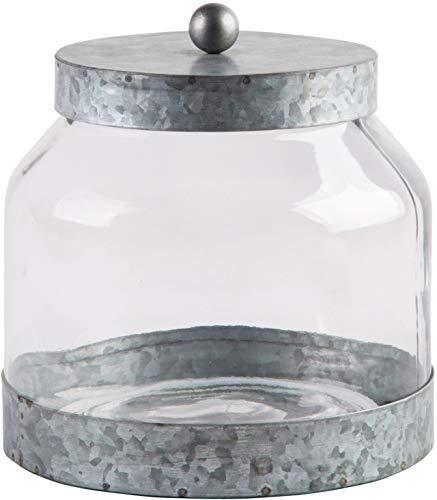 SMALL GALVANIZED CANISTER - Le'raze by G&L Decor Inc
