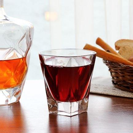 Le’raze Drinking Glasses [Set of 6] Elegant Drinking Cups for Water, Wine, Beer, Cocktails and Mixed Drinks | Double Old Fashioned Glassware Set - Le'raze by G&L Decor Inc