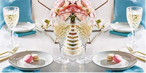 Acrylic Wine Glasses, Set of 4-9 Ounce Wine Goblets – Cordial Glasses Perfect for Any Occasion, Great Gift, Premium Quality Red Wine Glass Set - Le'raze by G&L Decor Inc