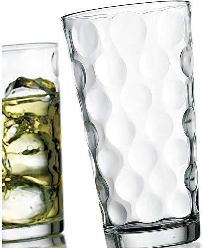 Le'raze Weighted Clear Drinking Glasses, Set Of 10