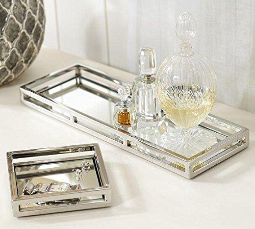 Square Mirrored Napkin Holder, Stainless Steel Fancy Flat Napkin/towel Holder For Kitchen Or Dining Room - Le'raze by G&L Decor Inc