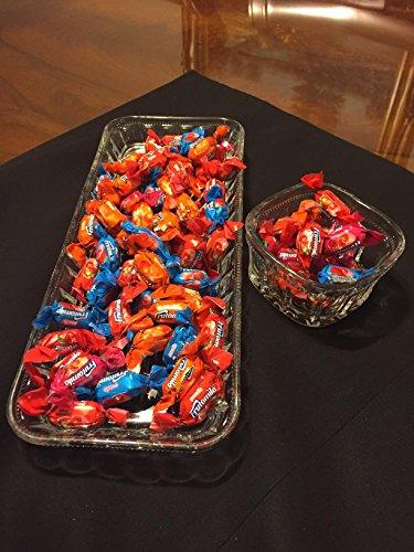 Set of 4 Crystal Appetizer Relish Dish, Three Square Appetizer and Snack Condiment Pots, And One Serving Tray, 4-Piece Serving Platter, Bowls - Le'raze by G&L Decor Inc