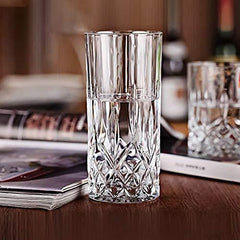 Set of 12 Durable Drinking Glasses  Glassware Set Includes 6-17oz Hig -  Le'raze by G&L Decor Inc