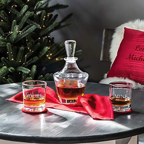 Classic Stylish 10 oz Durable Whiskey Glasses, Bubble Tumbler Cups, Set Of 4 Drinking Glasses - Premium Quality - Perfect For Water, Scotch, Bourbon, Cognac, Cocktails, etc.… - Le'raze by G&L Decor Inc