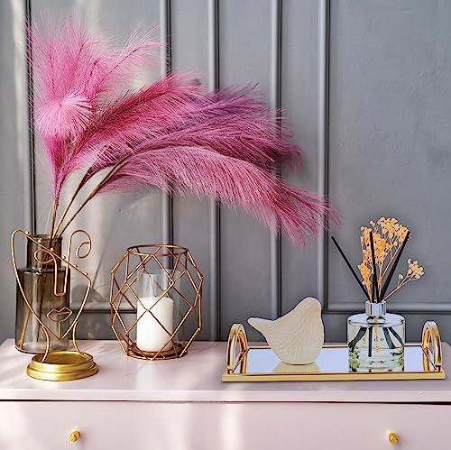 Beautiful Gold Mirrored Tray with Side Rails - Le'raze by G&L Decor Inc