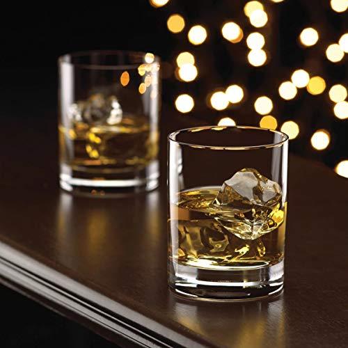 Posh Whiskey Glasses [Set of 4] Old Fashioned Cocktail Glasses for Scotch, Bourbon And Cocktail Drinks | Clear Glassware Set - Le'raze by G&L Decor Inc