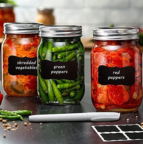 Spice Jar Rack - 12 Durable Glass Jars in Sleek & Attractive