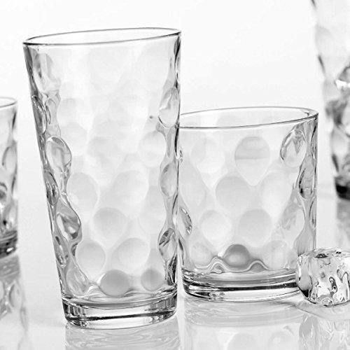 Vintage Drinking Glasses . Set of Glass Highball Tumblers . Fancy Brunch  Barware 
