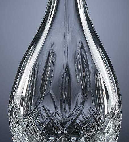 Le'raze Whiskey Decanter, Glass Decanter with Stopper for Wine, Whiskey, Bourbon, Brandy and Liquor | 30 oz Vintage Crystal Decanter - Le'raze by G&L Decor Inc