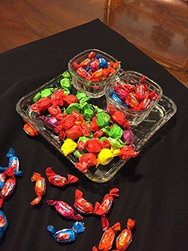 Le'raze Elegant Condiment Server and Dip Bowl Set, Crystal Sparkling Design Relish Tray, For Dried Fruits, Nuts, Candy, and Dips (Crystal) - Le'raze by G&L Decor Inc