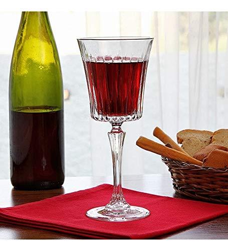 Le'raze Italian Red Wine Glasses, Wine Glass Set of 6, Classic Durable Wine Cups Ideal for All Occasions - Le'raze by G&L Decor Inc