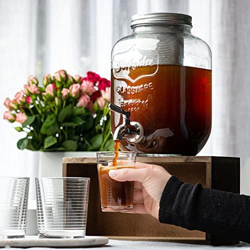 1 Gallon Cold Brew Coffee Maker with 3rd Generation Mesh Filter Sta Le raze by G L Decor Inc