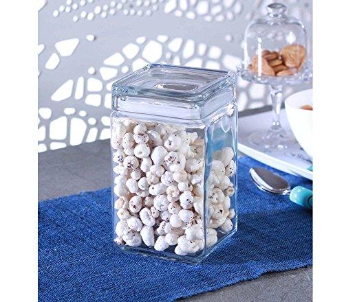 Glass Canister Set for Kitchen & Bathroom, Apothecary Food Storage Jar -  Le'raze by G&L Decor Inc