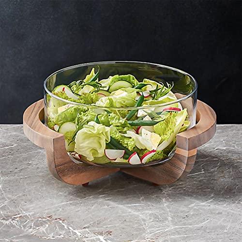 Large Glass Salad Bowl Mixing and Serving Dish 120 Clear