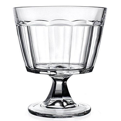 Decorative Trifle Bowl, Footed Glass Centerpiece, Trifle Cake Fruit Dessert Dish - Le'raze by G&L Decor Inc