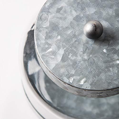 SMALL GALVANIZED CANISTER - Le'raze by G&L Decor Inc