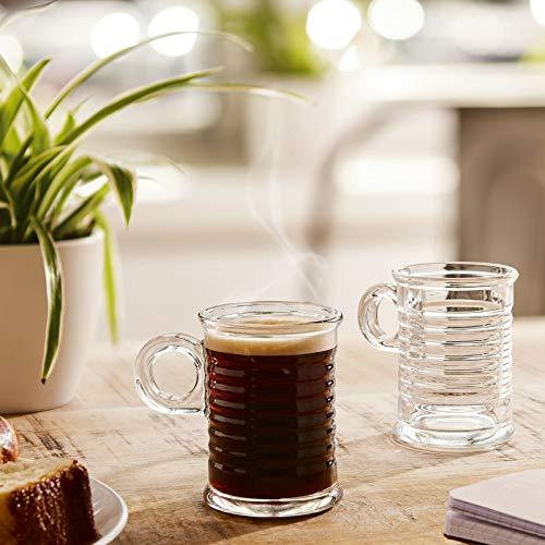 Vintage Classic Coffee Mug Set - Microwave and Dishwasher Safe - Coffee Cups for Tea, Espresso, Cappuccino, Latte, Hot Cocoa - Le'raze by G&L Decor Inc