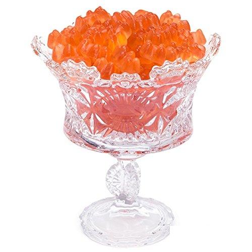 Elegant Footed Candy Dish, Centerpiece on Stem for Fruit, Salad, and Dessert - Le'raze by G&L Decor Inc