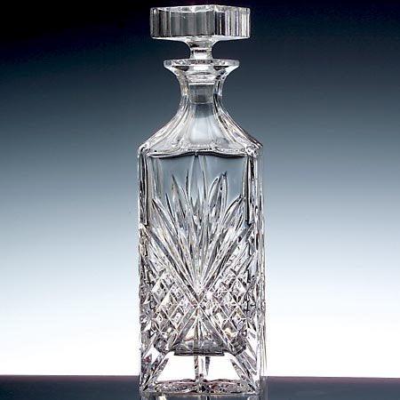 Whiskey Decanter Glass Crystal Liquor Scotch Vodka Bourbon Bottle Vintage  Gift