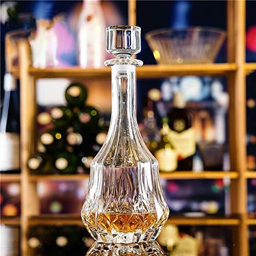 Crystal Wine Decanter with Stopper - Elegant Glass Decanter for liquor, Whiskey, Vodka - Vintage Whiskey Decanter - Le'raze by G&L Decor Inc