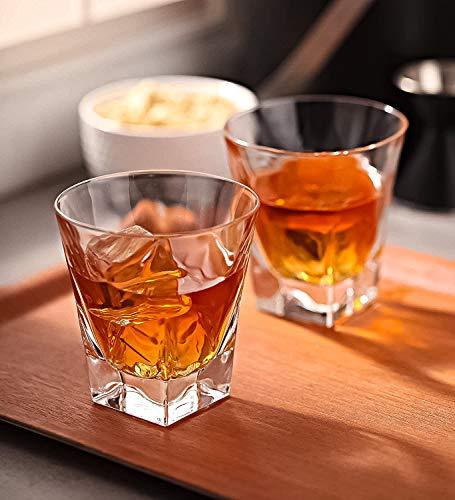 Heavy Base Shot Glass Set, 2-Ounce Shot Glasses for Scotch, Whiskey, Tequila, or Vodka, 6-Pack - Le'raze by G&L Decor Inc