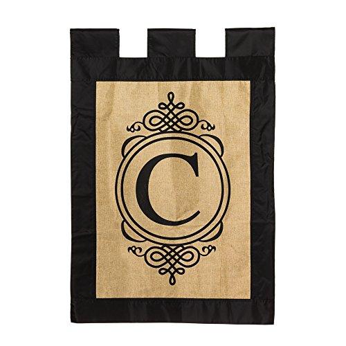 Monogram Vertical Flag Letter: C (29" x 43") - Le'raze by G&L Decor Inc