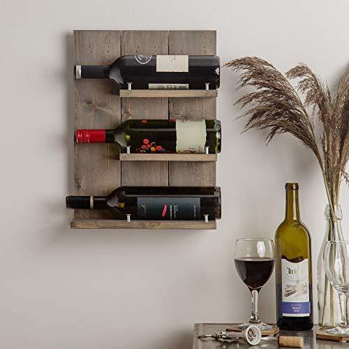 Le'raze Wall Mounted Wood Wine Rack - Le'raze by G&L Decor Inc