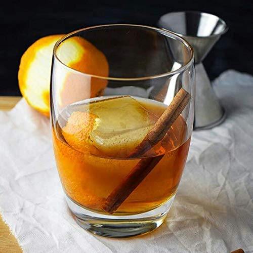 Heavy Base Drinking Glasses - Set of 4 Durable Glass Cups, Rocks Glass for Water, Juice, Beer, Cocktails and Mixed Drinks | Durable Glassware Set - Le'raze by G&L Decor Inc