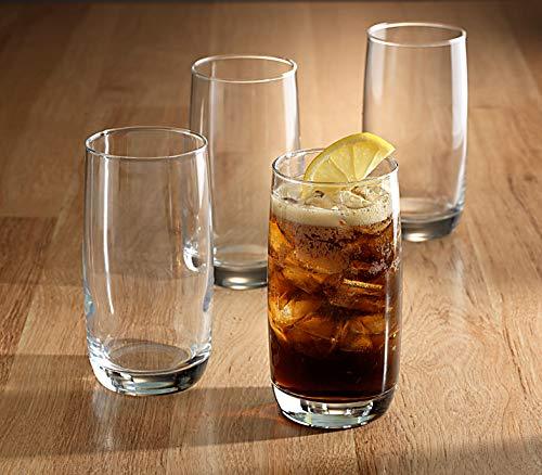 Durable Drinking Glasses [Set of 18] Glassware Set Includes 6-17oz Hig -  Le'raze by G&L Decor Inc