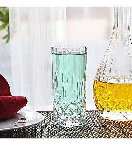 Le'raze Drinking Glasses [Set of 6] Elegant Drinking Cups for Water, W - Le' raze by G&L Decor Inc