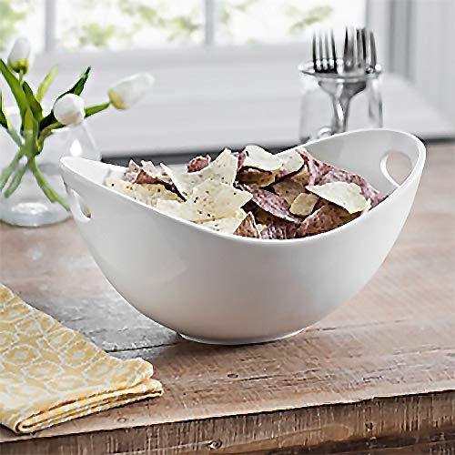 Large Ceramic Serving Bowl, For Snacks, Chips and Dip, Salad and