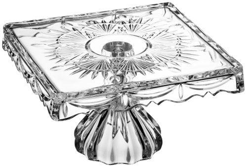 Square Cake Godinger Cake Plate Godinger Crystal Freedom 10-Inch