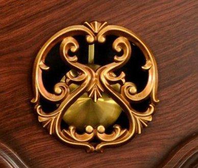 Le'raze 22 x 15 x 3-Inch Grandfather Wall Clock with Swinging Pendulum, Mahogany/Gold - Le'raze by G&L Decor Inc