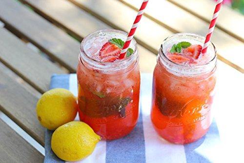 Set of 6 Clear Glass Mason Jars Flatware Caddy Organizer,Votive Candle Holder,flower vase, Mason Jars With Adjustable Metal Rack,Set for Home & Parties, In Gift Box - Le'raze by G&L Decor Inc