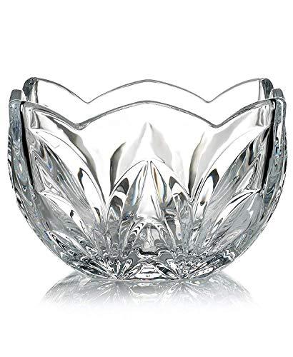 Square Crystal Bowl, Decorative 6” Elegant Dish, Great for Serving Dessert, Salad, Snack, & Fruit, Ideal for Home, Party, Wedding Décor, Candy Dish - Le'raze by G&L Decor Inc